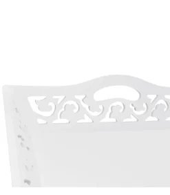 Bijzettafeltje met blad wit