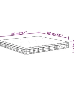 Binnenveringmatras middelhard 160x200 cm