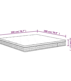 Binnenveringmatras middelhard 180x200 cm