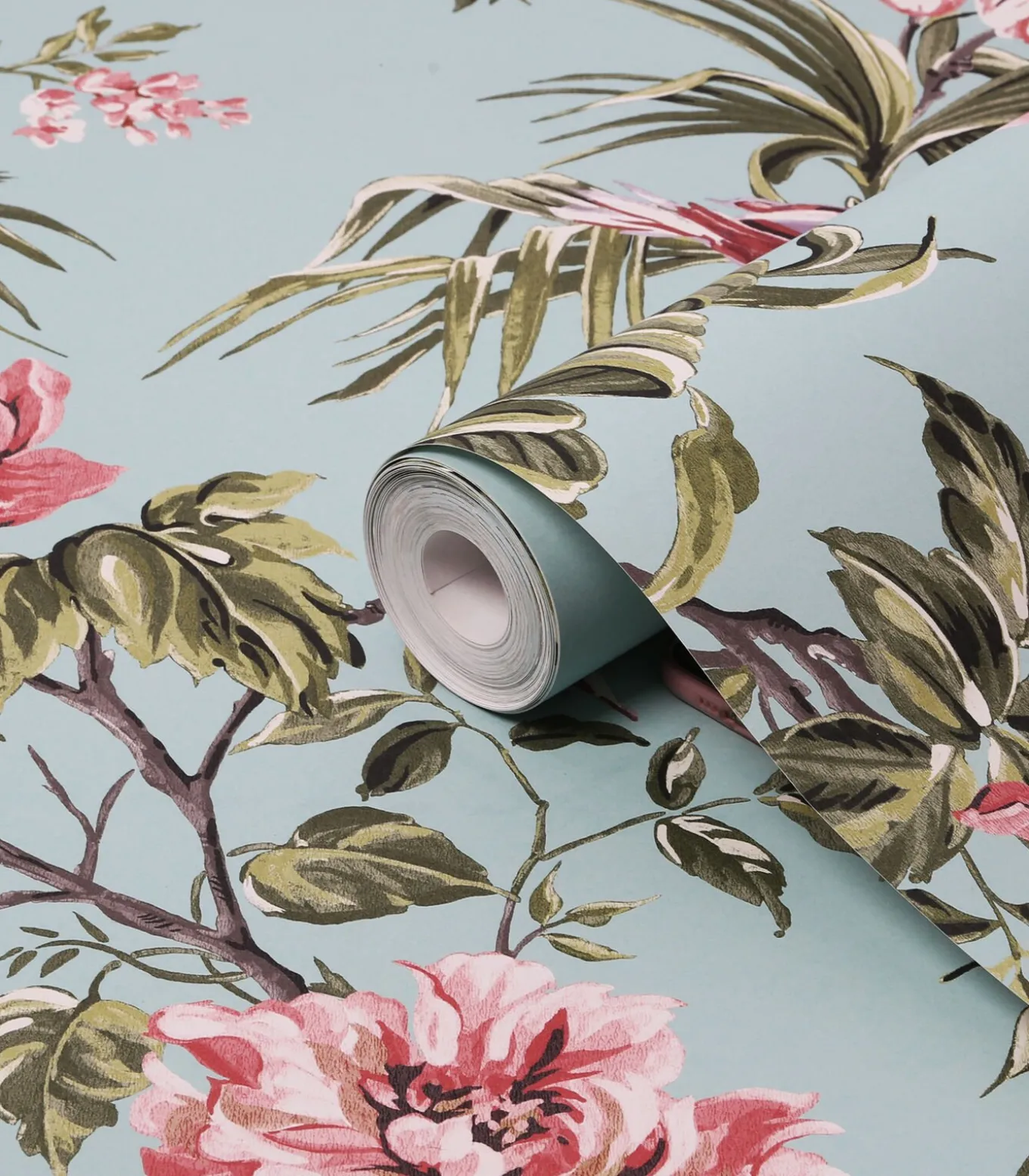 Birds & Blooms Blauw 10mx52cm