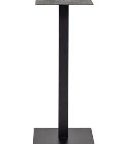 Bistro Vierkante Bartafel Poot Metaal Zwart 105X50x50 Cm