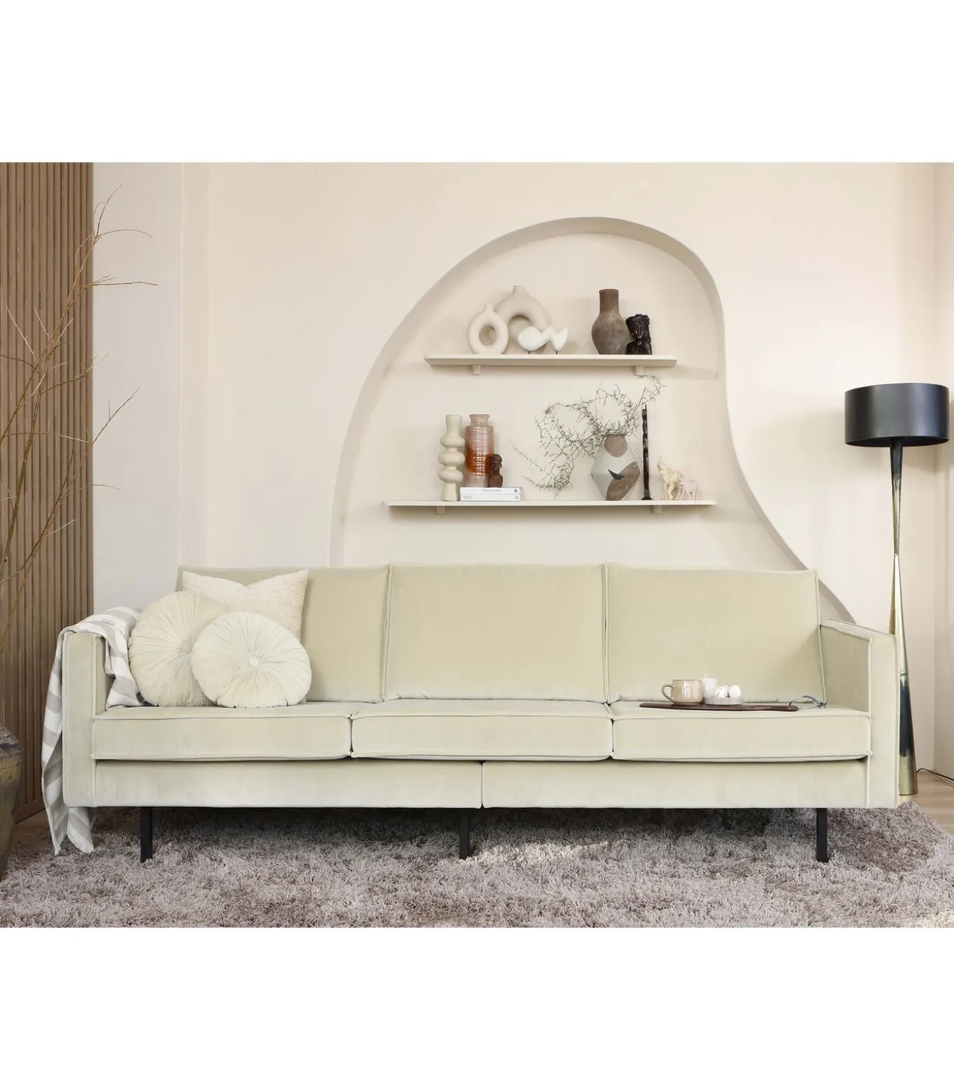 Blackout Too Staande Lamp - Zwart - 151x45x45