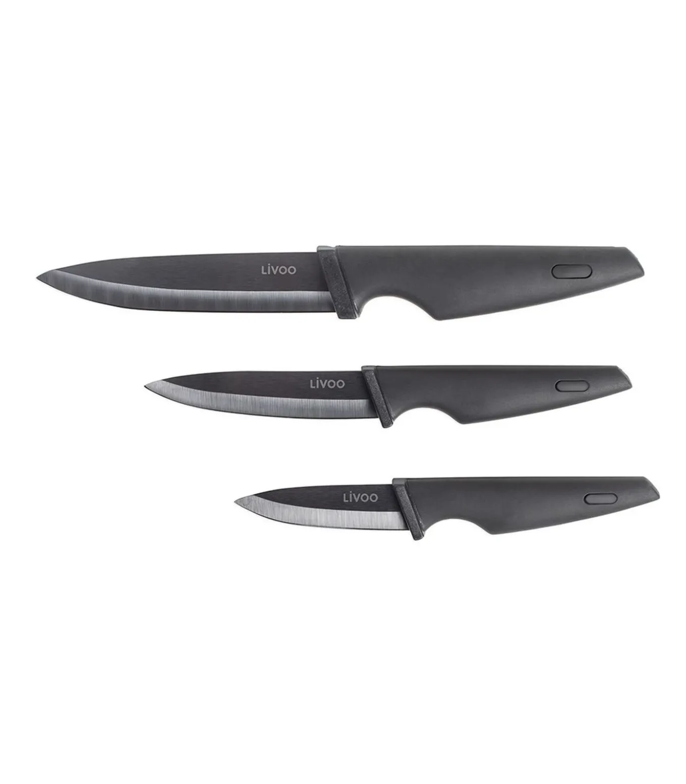 Blok met 3 keramische messen met houder