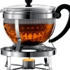 Bodum Theeset Chambord 1.3 Liter (Theepot + Filter en Rechaud)
