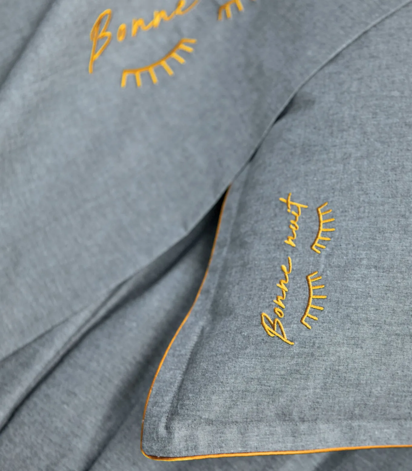 BONNE NUIT Indigo - Laken Gerecycled draad