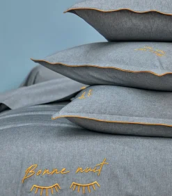 BONNE NUIT Indigo - Laken Gerecycled draad