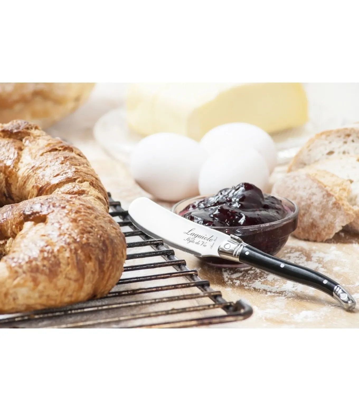 Botermessen Zwart - 4 stuks