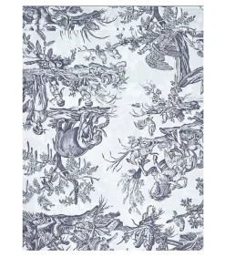 Bovenlaken | 4 Continents - Blanc/Bleu