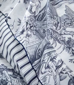 Bovenlaken | 4 Continents - Blanc/Bleu