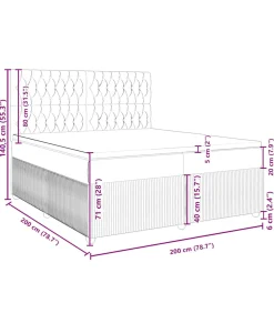 Boxspring met matras fluweel donkergrijs 200x200 cm