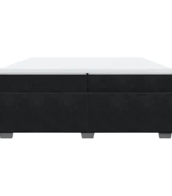 Boxspring met matras fluweel zwart 200x200 cm