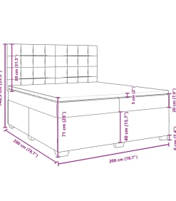 Boxspring met matras fluweel zwart 200x200 cm