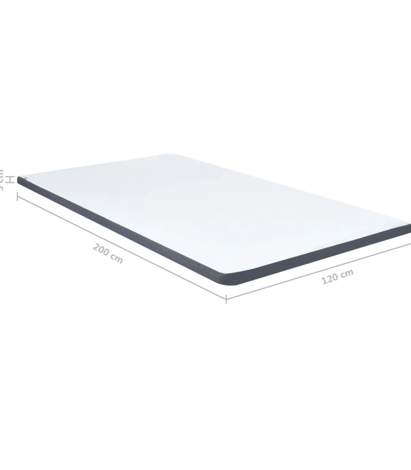 Boxspringtopmatras 200x120x5 cm medium zacht