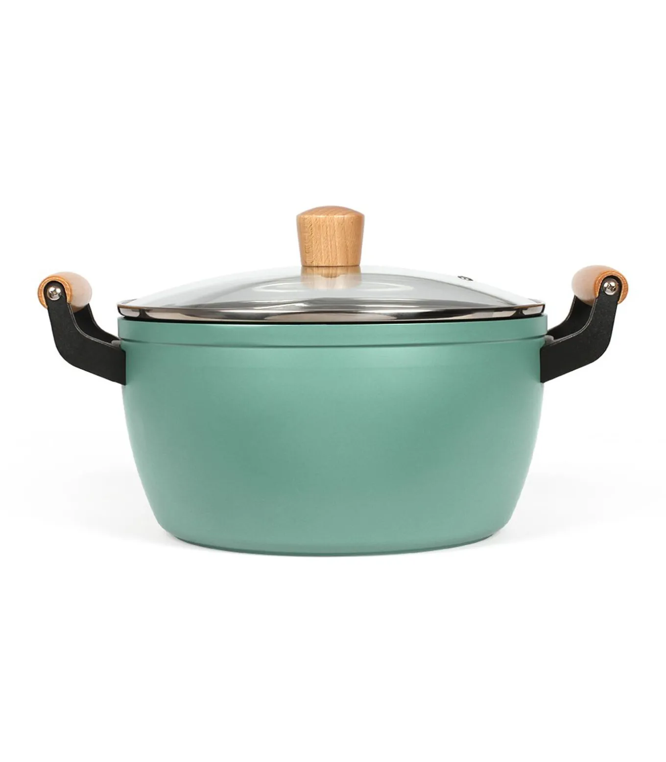 Braadpan met houten handvatten