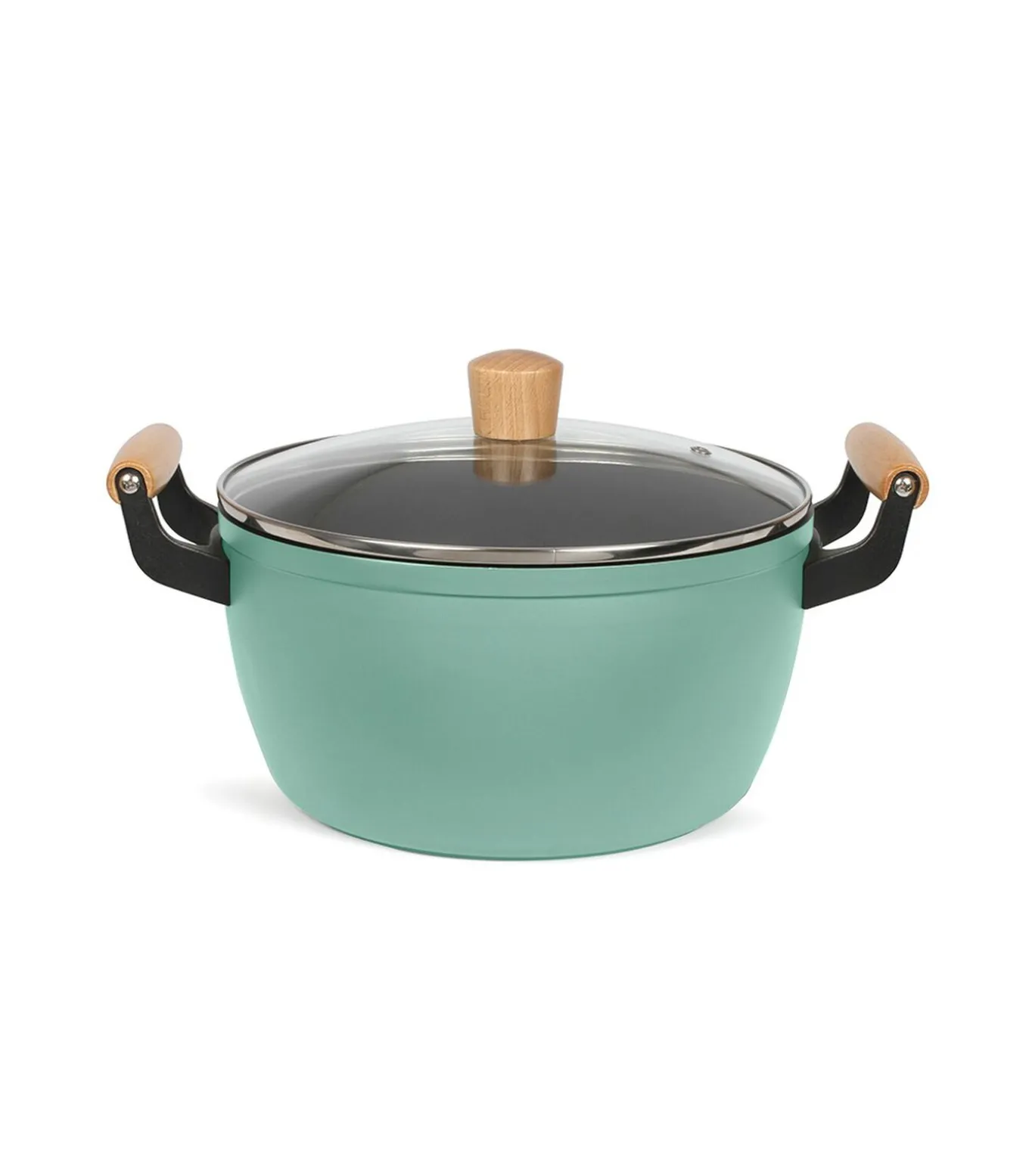 Braadpan met houten handvatten