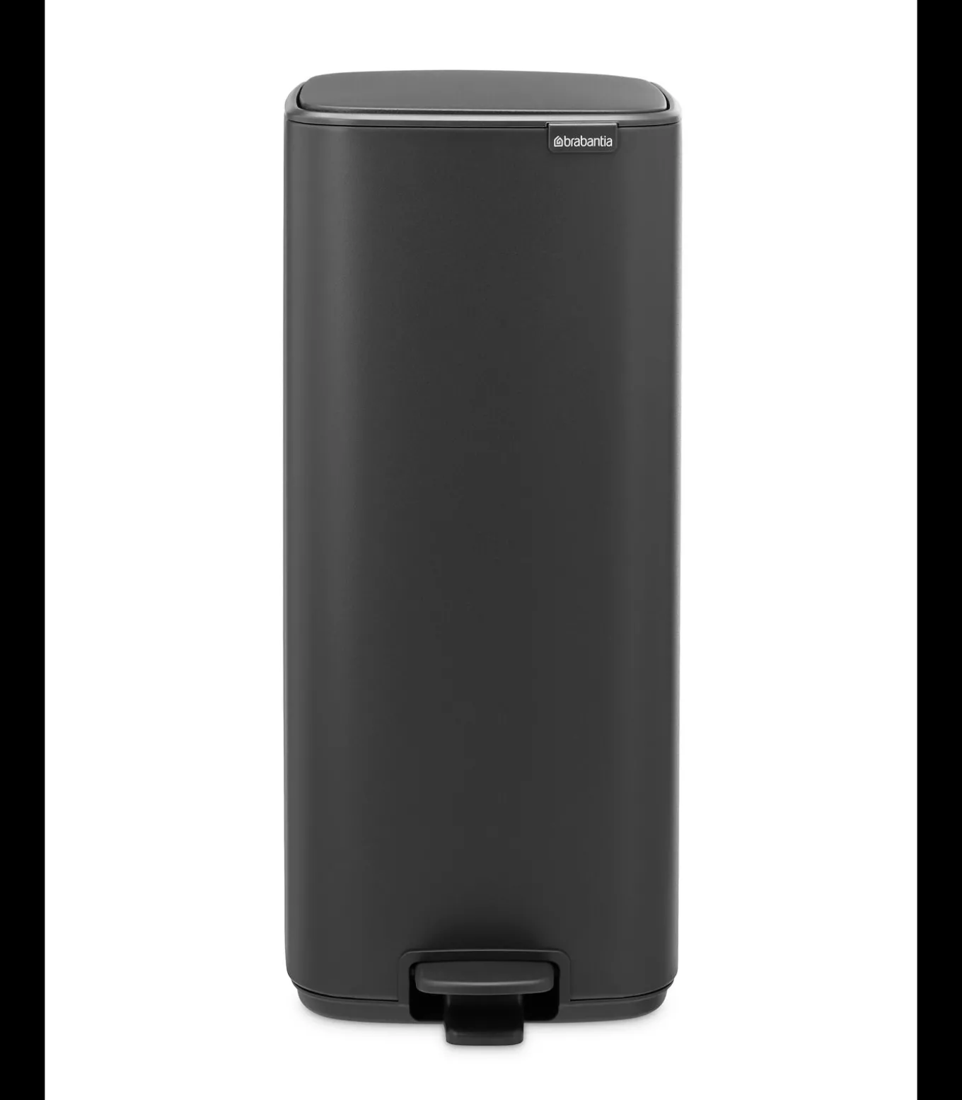 Brabantia Bo Pedaalemmer, 30 liter, stil sluitend, kunststof binnenemmer - Mineral Infinite Grey