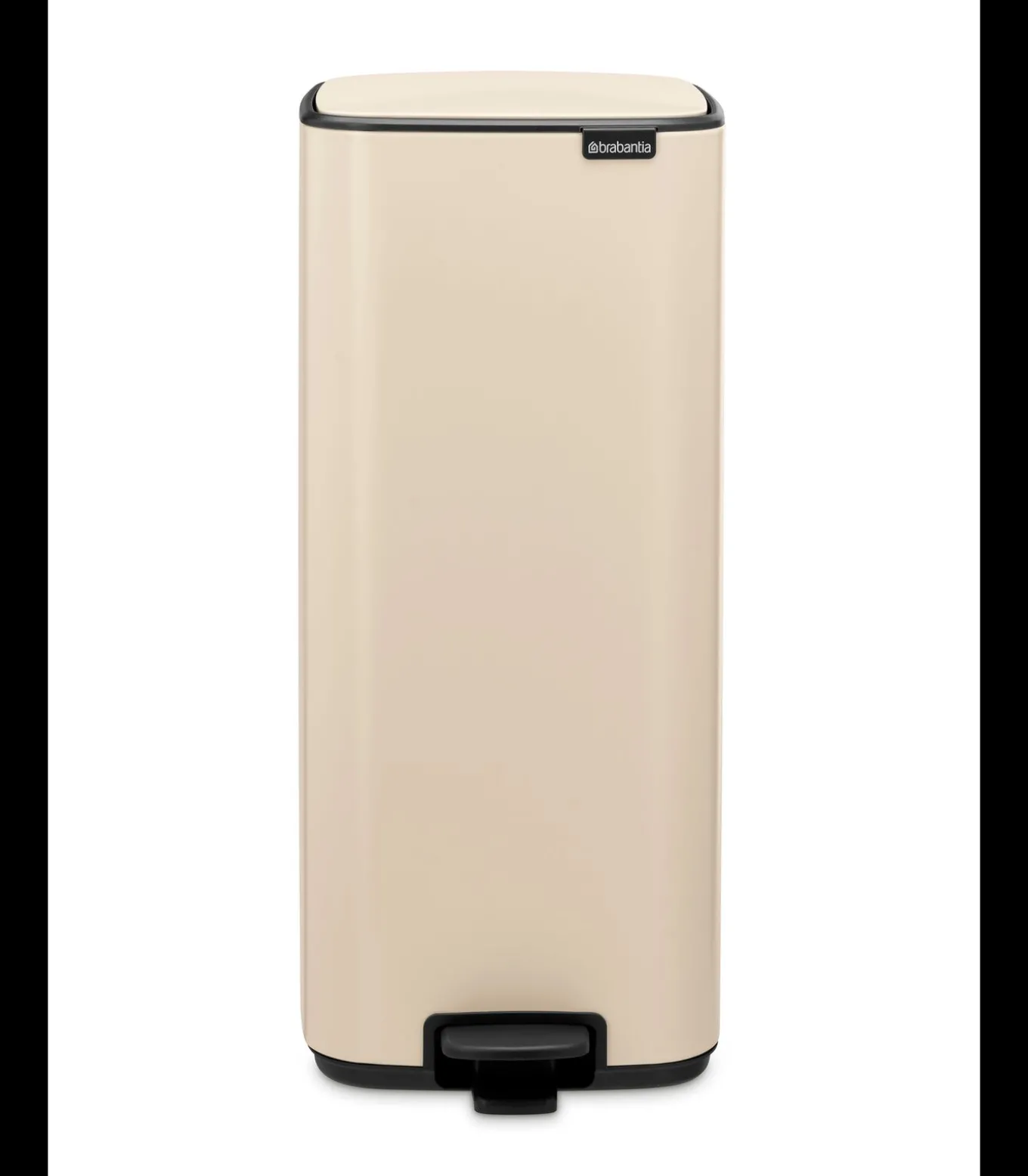 Brabantia Bo Pedaalemmer, 30 liter, stil sluitend, kunststof binnenemmer - Soft Beige
