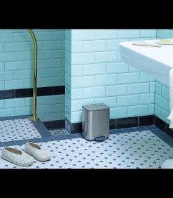 Brabantia Bo Pedaalemmer, 7 liter, stil sluitend, kunststof binnenemmer - Matt Steel Fingerprint Proof