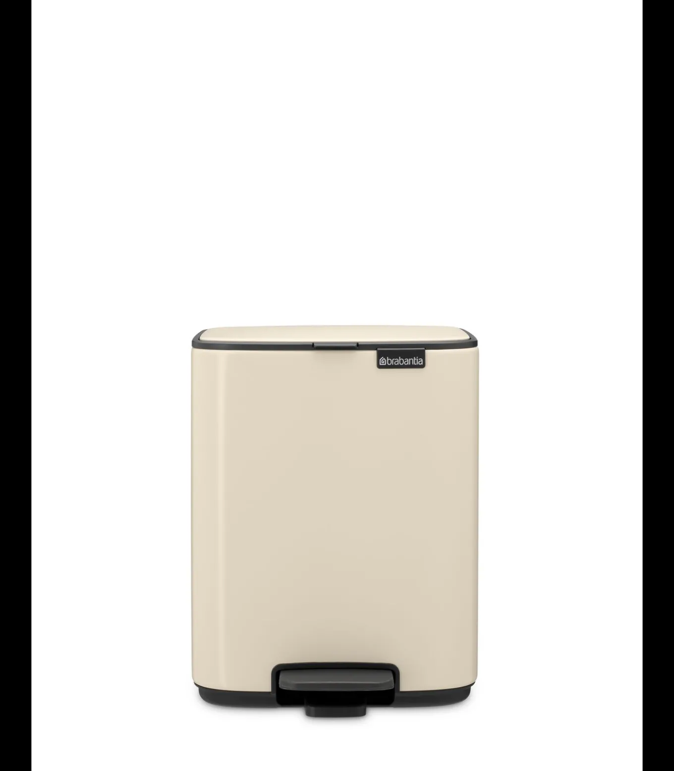 Brabantia Bo Pedaalemmer, 7 liter, stil sluitend, kunststof binnenemmer - Soft Beige