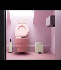 Brabantia Bo Pedaalemmer, 7 liter, stil sluitend, kunststof binnenemmer - Soft Beige