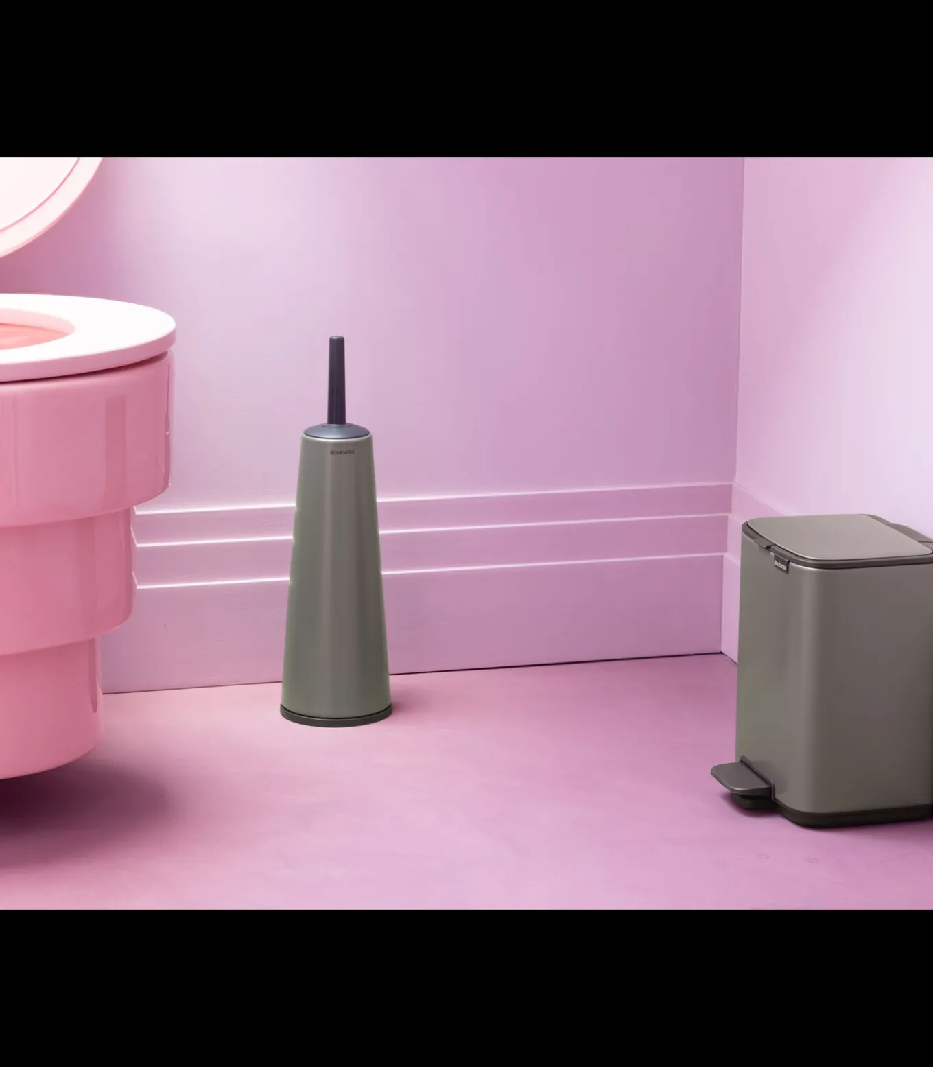 Brabantia Bo Pedaalemmer, 4 liter, stil sluitend, kunststof binnenemmer - Platinum