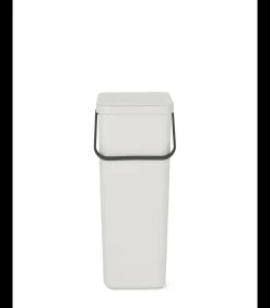 Brabantia Sort & Go afvalemmer, 40 liter - Light Grey