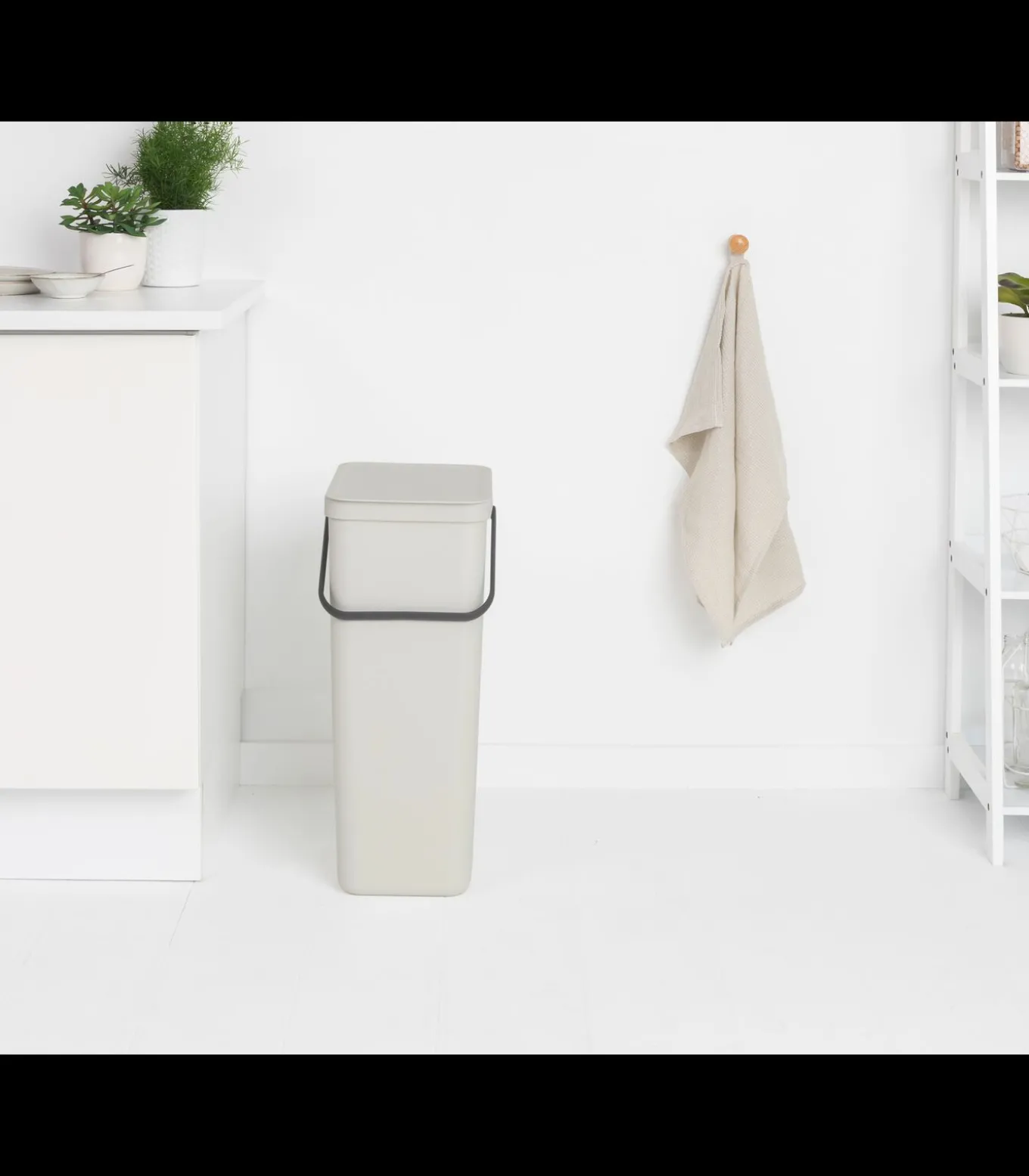 Brabantia Sort & Go afvalemmer, 40 liter - Light Grey