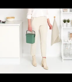 Brabantia Sort & Go afvalemmer, 3 liter - Fir Green