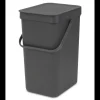 Brabantia Sort & Go afvalemmer, 12 liter - Grey