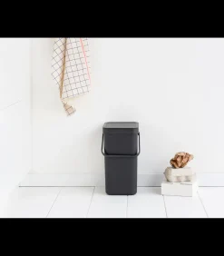 Brabantia Sort & Go afvalemmer, 12 liter - Grey