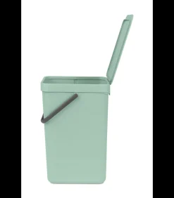 Brabantia Sort & Go afvalemmer, 16 liter - Jade Green