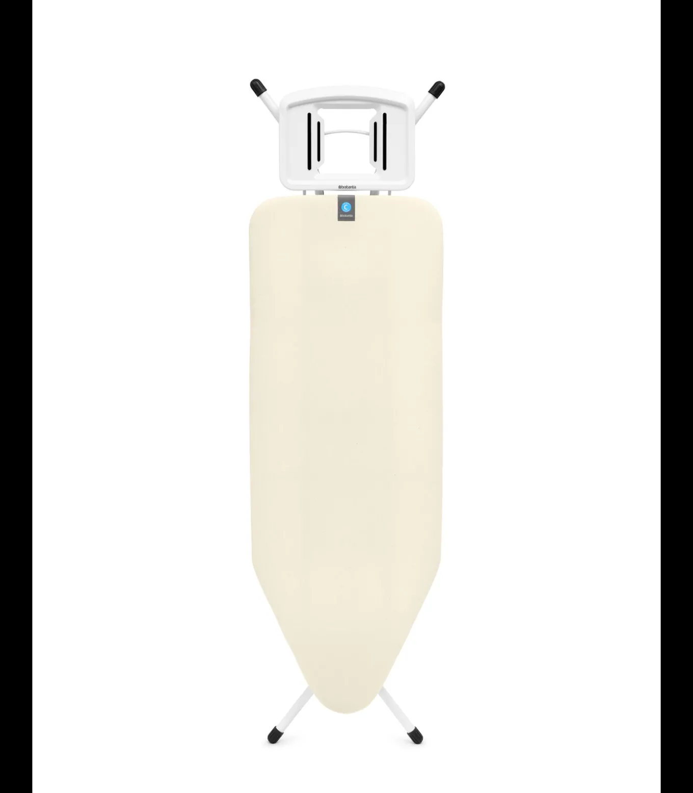 Brabantia Strijkplank C, 124x45 cm, solide strijkerhouder - Ecru