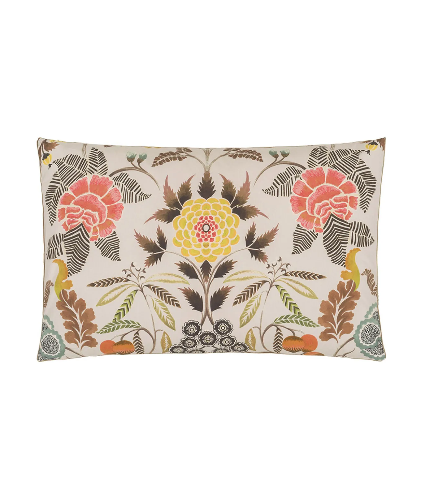 Brocart décoratif - Kussensloop in katoen perkal met print