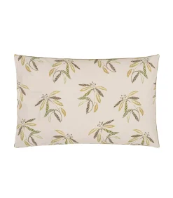 Brocart décoratif - Kussensloop in katoen perkal met print