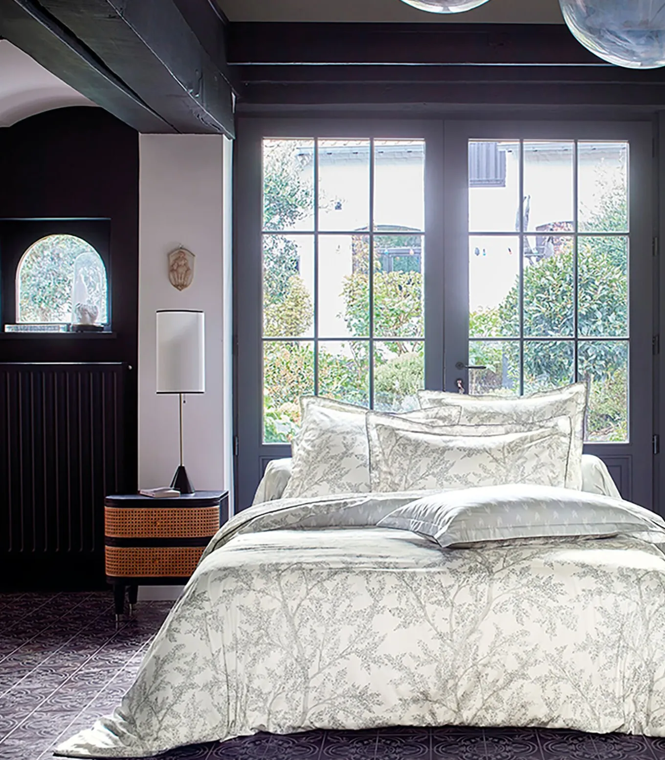 BROCELIANDE Brume - Kussensloop Jacquard katoen