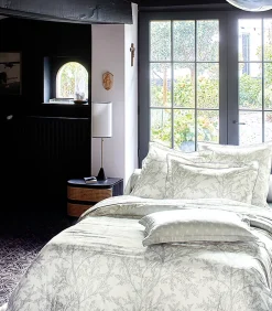 BROCELIANDE Brume - Laken Jacquard katoen