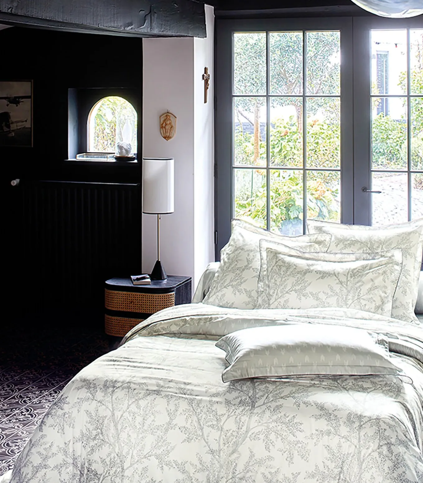 BROCELIANDE Brume - Laken Jacquard katoen