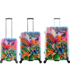 Butterfly Nature Reiskofferset 55/67/77 cm (S/M/L) 8 wielen