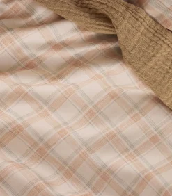 Cadence - Bedlinnenset Dekbedovertrek + rechthoekige kussensloop in katoen perkal