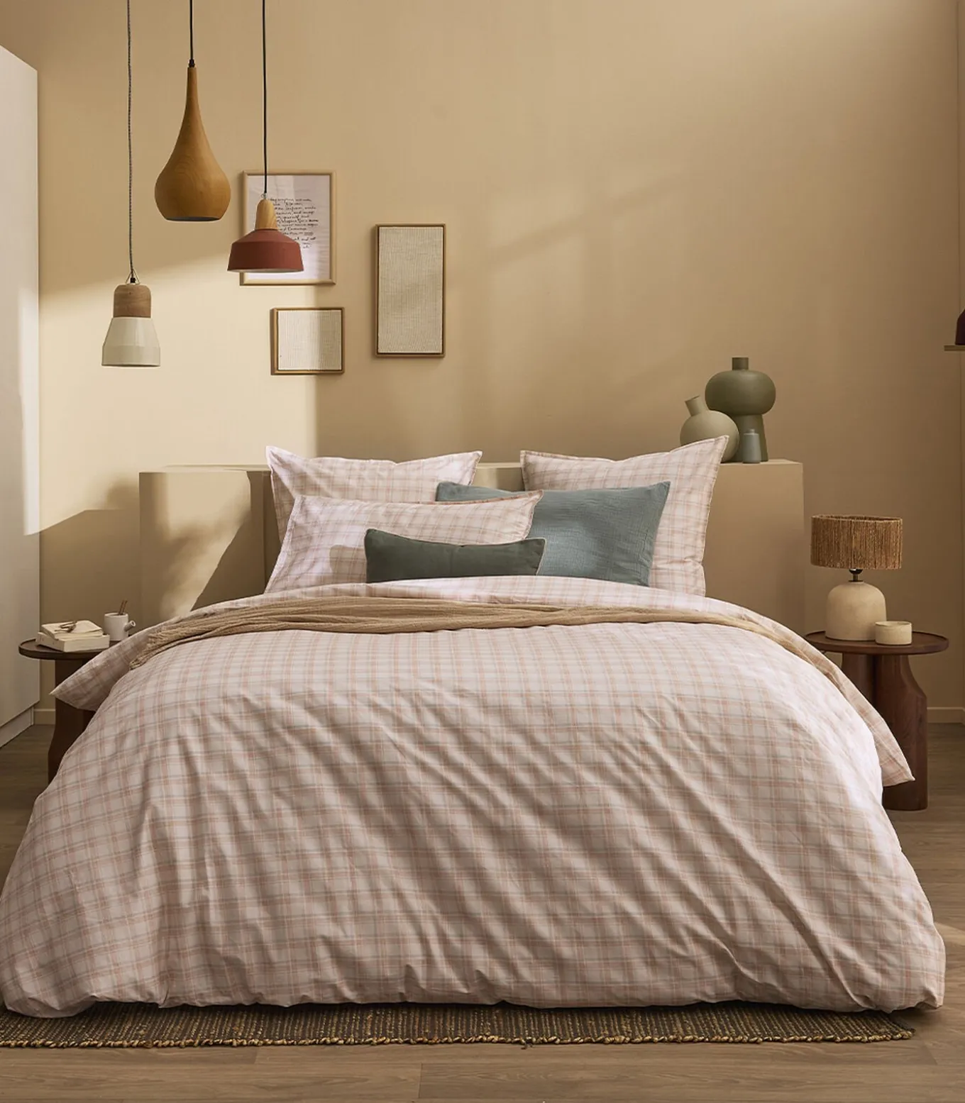 Cadence - Effen kussensloop in katoen perkal