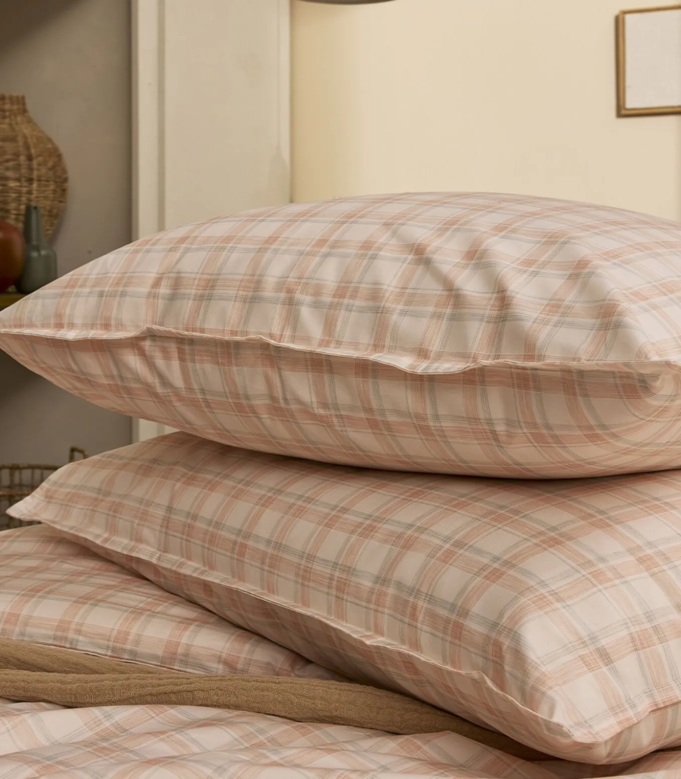 Cadence - Effen kussensloop in katoen perkal