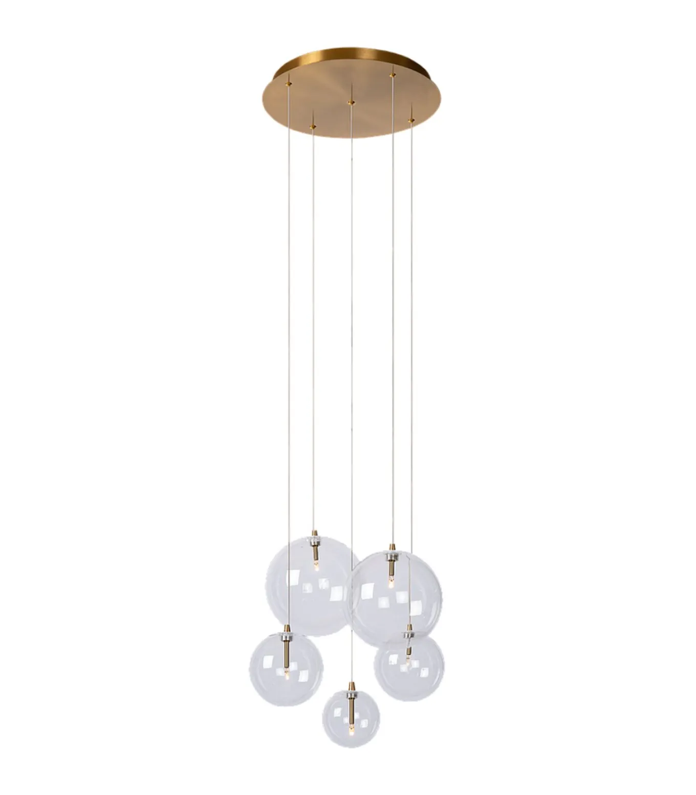 Camau 5 - Hanglamp - Antique Brass