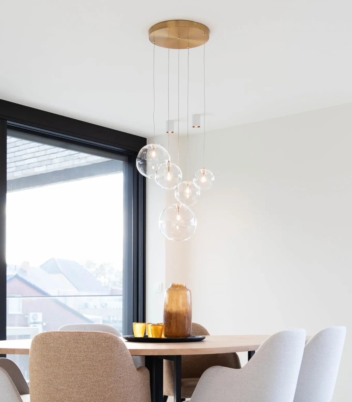 Camau 5 - Hanglamp - Antique Brass