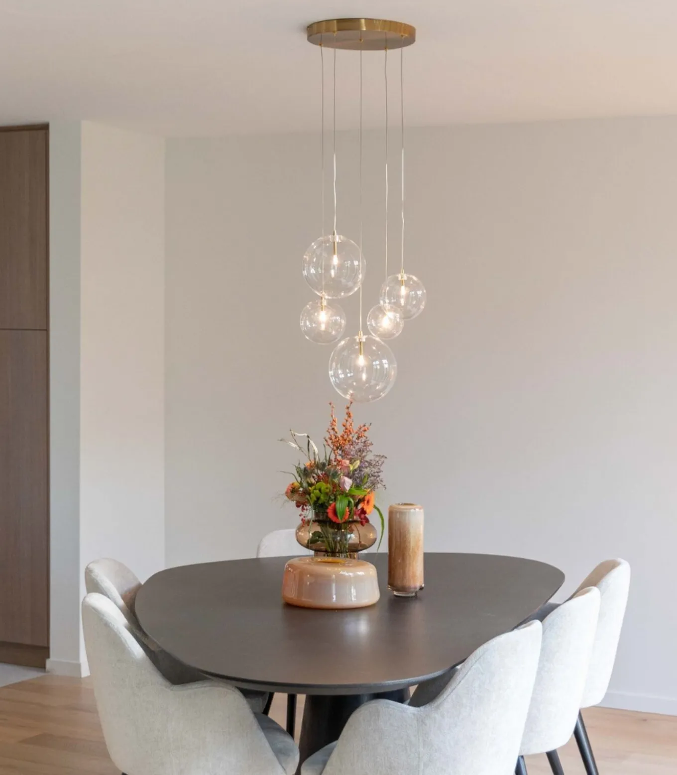 Camau 5 - Hanglamp - Antique Brass