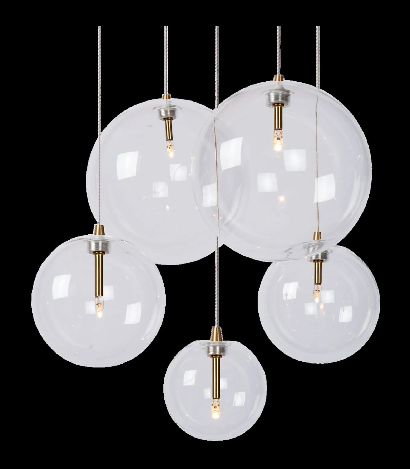 Camau 5 - Hanglamp - Antique Brass