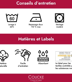 CHOUETTE - Theedoek van katoenen jacquard