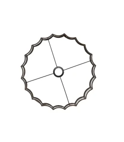 Cilinder lampenkap Disli - Donkerbruin - Ø40cm