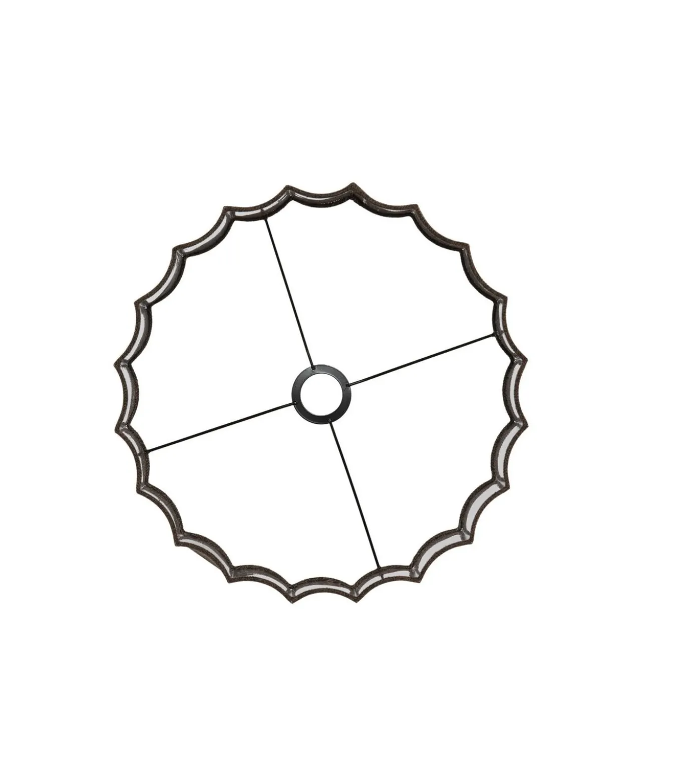 Cilinder lampenkap Disli - Donkerbruin - Ø40cm