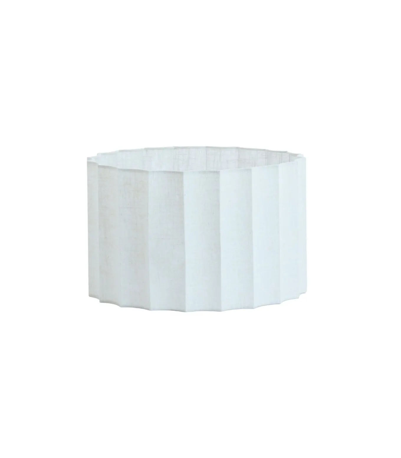 Cilinder lampenkap Disli - Wit - Ø40cm