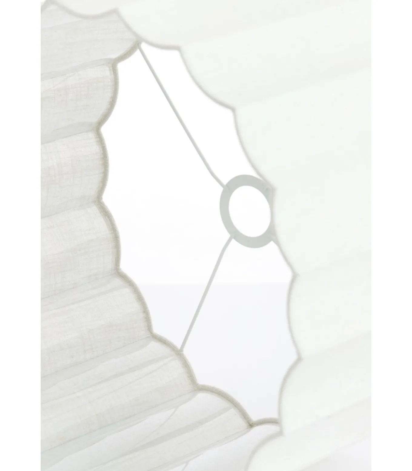 Cilinder lampenkap Disli - Wit - Ø40cm